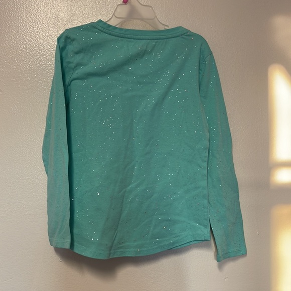 Cat & Jack Sea foam green sparkle top - Picture 5 of 5